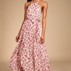 Lulus Floral Maxi Dress, size S